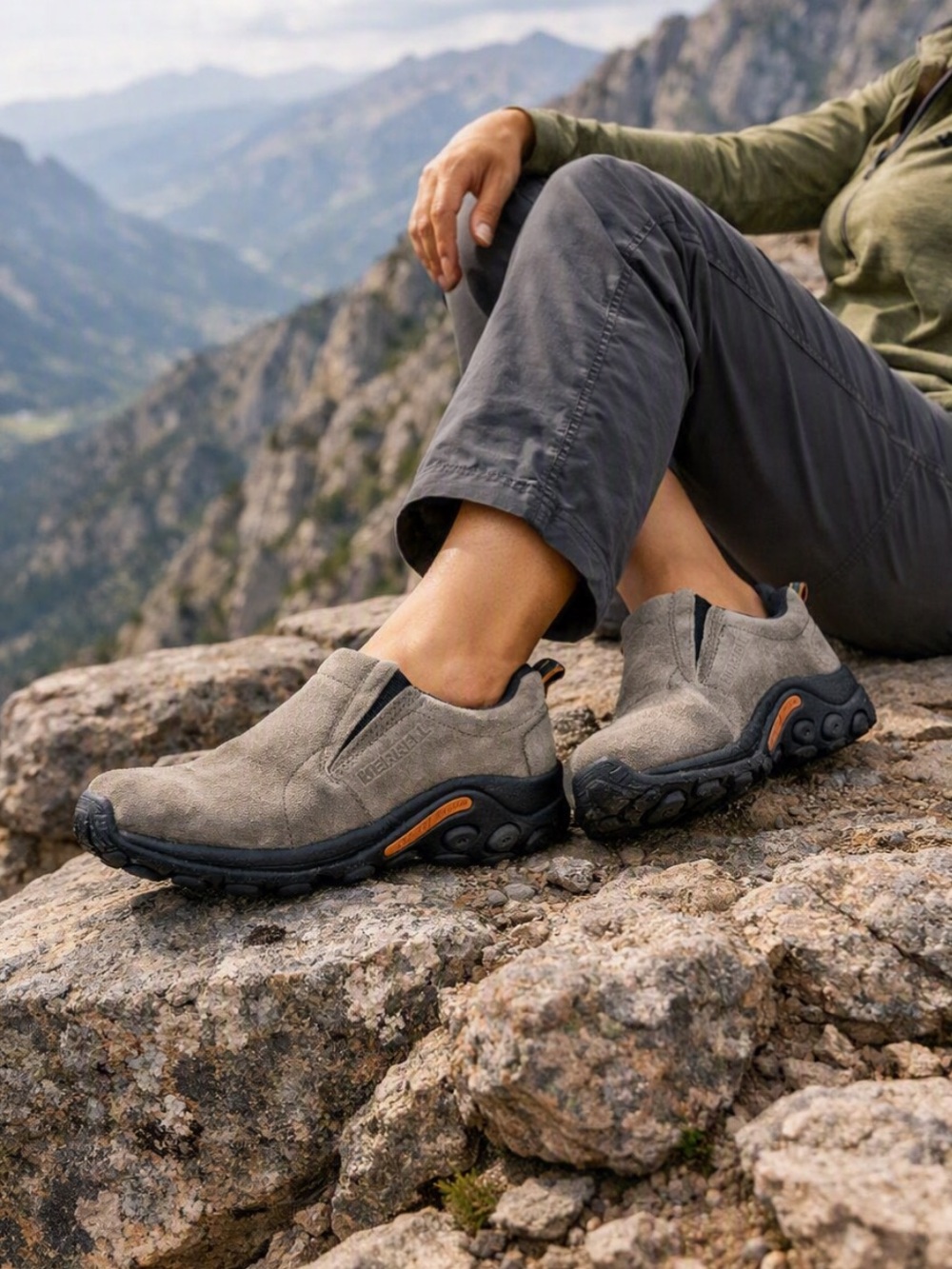 Merrell Jungle Moc Slip On Sneakers Women 8.5 Suede Comfort Shoes Cushion
AA